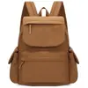 Mochila Simples Cor Sólida Novo Estilo 2026 para Mulheres, Grande Capacidade, Leve, Mochila Escolar para Estudantes, Mochila Tendência Casual para o Dia a Dia