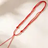Collar de Cuerda Trenzada Hecha a Mano DIY Accesorios Lanyard Collar Todo Combinable Ajustable Sin Cuentas Fino Guirnalda Cuerda de Collar