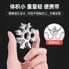 Llave Multifuncional de Copo de Nieve Destornillador Hexagonal Multiusos Llave Octagonal Mini Portátil Herramientas Manuales Neutras