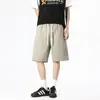 Tecido de Algodão Puro Lavado Vintage Dopamina Masculino Verão Tendência Marca Shorts de Cinco Pontos Novos Largos Casuais Calças Esportivas