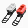 Luz de bicicleta dupla T6 contas de lâmpada concha de liga de alumínio TIPO-C Carregamento rápido LED capacete aviso luz traseira conjunto