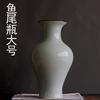 Vaso de cerâmica Jingdezhen, antigo, branco, com rachaduras abertas, transparente, esmalte, sala de estar, decoração para casa, arranjos florais, ornamentos