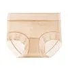 Pantis de malla de encaje para mujer, verano sexy deseo puro, entrepierna de seda de morera, cintura media, alta elasticidad, calzoncillos de seda helada jacquard