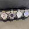 Relógio de Diamante para Casal Gypsophila Relógio de Quartzo Fashion Modelo para Casal à Prova d'Água Pulseira Agang Código do Relógio Ar1925