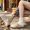 Mocasines de mujer estilo Birkenstock, sin cordones, de punta cerrada, con correa ancha de velcro, punta redonda, gamuza, suela suave, antideslizantes, adecuados para ir al trabajo, vintage, para usar al aire libre
