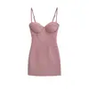 Elegante Vestido Bodycon Corsé de Espina de Pescado con Falda Corta Ajustada a la Cadera, Vestido Strapless Sexy de Nicho Estilo Tailandés para Primavera/Verano