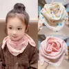 Pañuelo Triangular para Cabeza de Niña Bufanda de Cuello para Niña 2025 Nuevo Estilo Bufanda Cálida a Prueba de Viento para Bebé Pañuelo de Seda