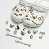 Amuletos para Zapatos Croc, Accesorios para Mujer, Clips para Zapatos DIY, Decoraciones 3D con Pedrería, Clips Desmontables, Estilo de Moda de Influencers