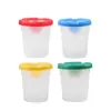 Vasos de Pigmento para Pintar de Niños de Jardín de Infancia Suministros de Arte para Estudiantes de Primaria Paleta de Plástico Tazón para Mezclar Colores Acuarela Gouache Plato para Porcionar
