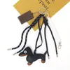 Huayang Em Estoque Pingente de Cachorro Dachshund Chaveiro de Cachorro de Couro Acessório Versátil para Bolsa Decoração de Carro Festival do Meio do Outono Pequeno Presente