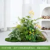 Plantas Artificiais de Flores Hy-Af7 para Decoração Suave, Plantas Verdes Falsas Populares para Paisagismo Interno e Externo, Decoração de Vitrine