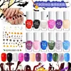 Kit de esmalte infantil para menina princesa kit de nail art presente kit de esmalte sem assar à base de água removível sem cheiro