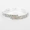 Pulsera elástica de alambre de acero con pedrería, de estilo coreano, moderna y única, para mujer, estilo mixto, Venta Directa de Fábrica B032