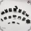 Fabricante hardware 5*20 portafusibles de tubo PTF-15 portafusibles material PBT clip de fusible base negra