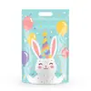 Sacos de embalagem de biscoitos e doces de desenho animado, sacos para lanches, sacos auto-selantes, sacos fofos com fecho de zíper para alimentos de panificação, sacos com fundo