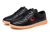 Zapatos deportivos Tai Chi Kung Fu para exteriores para mujer, cuero suave, suela blanda, zapatos casuales para hombre, parte superior de cuero, zapatos cómodos para artes marciales, zapatos de fitness para hombre
