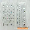 Cara Cara Autoadhesivo Maquillaje Pegatina Ceja Diamante Pegatina Bola de Diamante Niños Mariposa Tul Hilo de Seda Escenario Actuación