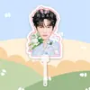Zhou Keyu Placa de Sinalização de Fã com Cabeça Grande em Forma de Leque Fã de Concerto Mercadoria Estilo Igual do Tiktok