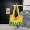 Bolsa Casual Coreana de Nailon Estilo Perezoso Bolso Tote para Mujer 2025 Bolso de Hombro con Letras Bolso de Lona de Gran Capacidad