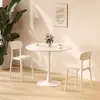 Mesa de comedor estilo Ins mesa de tulipán mesa de negociación mesa de té pequeña redonda mesa de té pequeña blanca nórdica cafetería combinación de mesa de té pequeña