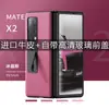 Adequado para Huawei MateX2 Tela Dobrável Suporte de Cinto Real Capa de Celular Camada Superior Cinto de Couro Capa Frontal Película HD Capa de Couro