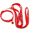Correa de Perro Colorida Correa Collar para Mascota Parche de Hueso Collar con Campana para Gato Collar para Perro Correa para Perro