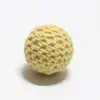 Gancho de Mano para Troncos Transfronterizos Cuentas Espaciadoras de Bola de Lana Accesorios DIY Joyería Agujero Recto Hilo de Algodón para Crochet Bola de Hilo de Algodón Hecho a Mano Enfilado de Cuentas Venta al por Mayor