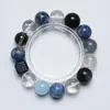 [Diamante Roto Qiongyuan] Pulsera de Cristal Natural Aguamarina Cianita para Mujer Más Fácil de Combinar Pulsera de Regalo Venta al por Mayor