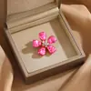 Broche de Flor Nuevo Producto Transfronterizo, Gama Alta, Lujo Ligero, Diseño de Nicho, Personalizado, Moderno, Accesorio de Broche Versátil