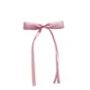 Pasador de Cinta Multicolor de Poliéster-Algodón de 2.5 cm con Moño, Pinza de Pato Doble Cinta Elegante, Dulce, Lindo y Elegante