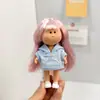 Al por mayor 14cm Mini Muñeca de Papa Mia España 14cm Ropa para Muñeca Sudadera con Capucha de Estrella Conjunto de Falda