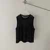 Estilo Ligero Maduro, Chaleco de Punto Hueco Fresco y Atractivo para Hombre, Camiseta sin Mangas Holgada de Verano, Camiseta sin Mangas de Cuello Redondo de Nicho de Moda Coreana