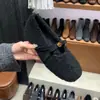 2026 Nuevo Estilo Zapatos de Piel Artificial Color Sólido Zapatos Individuales Estilo Casual Francés Otoño e Invierno Estilo Coreano Mocasines Zapatos de Algodón Zapatos de Piel