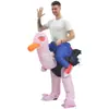 Disfraz inflable de dinosaurio personalizable traje de tiburón alienígena Halloween disfraz divertido para actuación decoración de fiesta