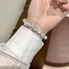 Pulseira Colorida Estilo Chinês Vintage com Borboletas e Fragmentos de Jade, Design Cool e Único, Joias Artesanais para Atacado