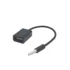 Cable de unidad flash USB con cabezal hembra USB a CC de 3,5 mm, cable auxiliar para reproductor de CD de coche, cable de audio para coche, cable adaptador mp3