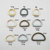 En Stock Argolla D de Hierro Accesorios para Bolso 1.0 pulgada Argolla D de Alambre de Hierro de Extremo Abierto Herrajes de Hebilla Semicircular de Cincha Hebilla en Forma de D