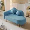 Mejora de apartamento pequeño: sofá otomana de almacenamiento, sillón reclinable estilo europeo, área de espera de tienda de ropa, sofá reposapiés moderno