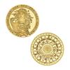 Conjunto completo conmemorativo de doce constelaciones de monedas europeas y americanas Colección de monedas americanas Monedas de la constelación del guardián de la suerte Monedas de 12 constelaciones