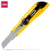 Cuchillo de Utilidad Grande Deli 2043 Cortador de Papel Deli Cuchillo para Papel Tapiz Deli Cortador de Papel con Bloqueo Giratorio