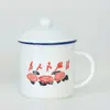 Taza Nostálgica Taza Esmaltada Imitación Taza Creativa Taza de Cerámica Taza de Agua Taza Retro LOGOTIPO Regalo Mayoreo