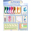 Set de Herramientas para Paper Quilling Paquete de Materiales Hechos a Mano DIY para Niños Herramienta para Dibujo en Línea con Tiras de Papel para Quilling Paquete al por Mayor