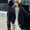 Jaqueta de Outono para Meninas 2026 Novo Estilo Coreano Moda Roupas de Outono para Crianças Médias e Grandes Tops para Meninas Moletom com Capuz Cardigã