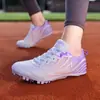 Sapatilhas de Espinho com Placa de Carbono de Comprimento Total para Cross-Country e Atletismo, Sapatilhas para Corrida de Meio e Curto Distância para Alunos Homens e Mulheres, Sapatilhas Profissionais de Espinho para Competição de Atletismo