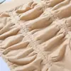 Nova Roupa Íntima Feminina Plissada de Alta Elasticidade Sem Costura Calça de Cintura Média Fábrica Dropshipping Algodão Branco