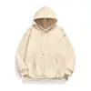 Moletom com capuz liso e forrado de fleece, novo, para homens, moda transfronteiriça, estilo coreano casual, corte solto, ombro caído