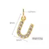 Aleación Diamante A- Z Oro Letras Inglesas Personalidad Joyería Transfronteriza Accesorios Pulsera Colgante Collar Colgante de Joyería