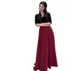 Atuendo de Presentación Coral, Presentador de Concurso de Recitación de Canciones Rojo, Vestido de Noche Negro para Mujer, Vestido Largo, Vestido de Director de Orquesta