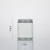 Pote de Creme de Vidro Transparente 120ml Copo para Vela Marrom Pote de Borda Reta 250ml Garrafa Marrom para Aromaterapia Suporte de Vela Atacado
