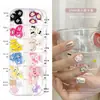 Joias para Unhas Strass Furadeira de Fundo Plano Rebite Vazado Adesivo de Unha Lantejoulas Diamante Colorido Pérola de Fundo Plano Série Japonesa
